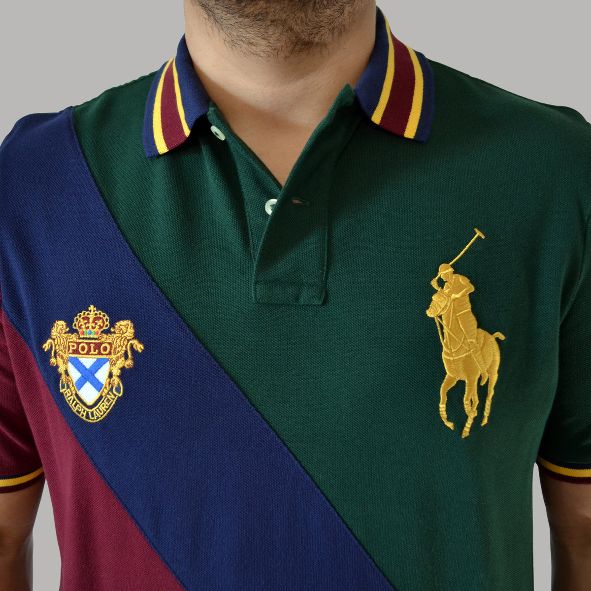 Men's Ralph Lauren Big Pony Crest Polo Shirt Classic Fit