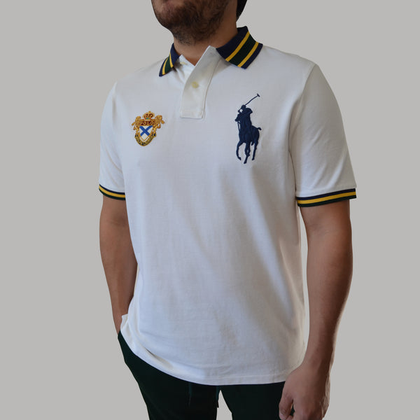 Polo Ralph Lauren Big Pony Crest RL hotsell Custom Slim Fit Shirt #3 Men’s L Rare NWT