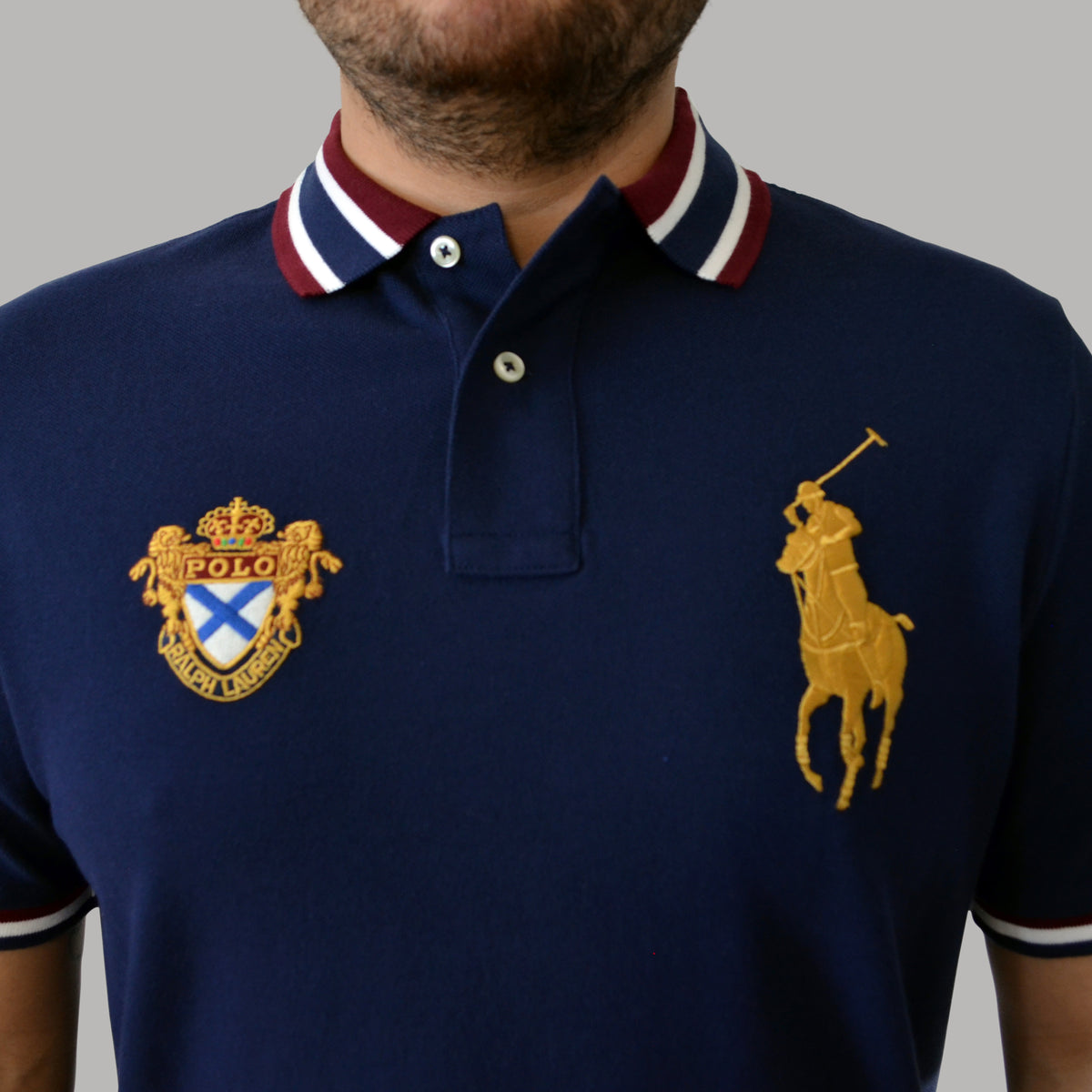 Men's Ralph Lauren Big Pony Crest Polo Shirt Classic Fit