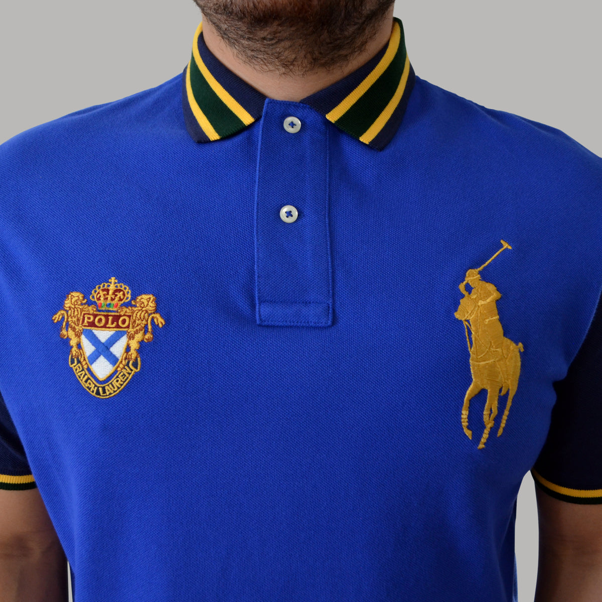 Men's Ralph Lauren Big Pony Crest Polo Shirt Classic Fit